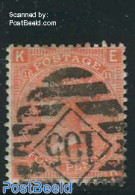 Great Britain 1865 4p Redorange, Plate 11, Used, Used Stamps - Andere & Zonder Classificatie