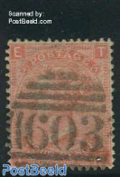 Great Britain 1865 4p, Redorange, Plate 7, Used, Used Stamps - Other & Unclassified