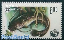 Poland 1979 6Zl, Plate Flaw: POLSKA Missing, Stamp Out Of Set, Mint NH, Nature - Fish - Ongebruikt