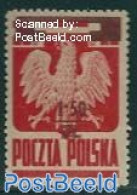 Poland 1945 Overprint 1v, Carmine Overprint, Mint NH - Unused Stamps