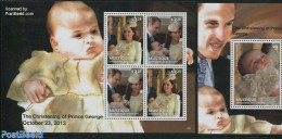 Saint Vincent & The Grenadines 2014 Mustique, The Christening Of Prince George 2 S/s, Mint NH, History - Kings & Queen.. - Familles Royales