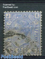 Great Britain 1880 2.5p, Plate 21, Used, Used Stamps - Andere & Zonder Classificatie