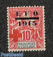 French Oceania 1915 Red Cross 1v, Unused (hinged), Health - Red Cross - Rotes Kreuz