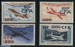 Reunion 1954 Aeroplanes 4v, Unused (hinged), Transport - Aircraft & Aviation - Airplanes