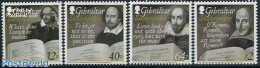 Gibraltar 2014 Shakespeare 4v, Mint NH, Art - Authors - Schriftsteller