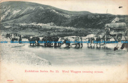 R671777 Wool Waggon Crossing Stream. Exhibition Series. No. 25 - Monde