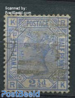 Great Britain 1880 2.5p, Plate 22, Used, Used - Andere & Zonder Classificatie
