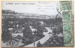 La Spezia - Giardini E Plazza V. Emanuele - CPA 1925 - La Spezia