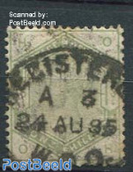 Great Britain 1883 1Sh, Used, Tiny Brown Spot, Used Stamps - Used Stamps