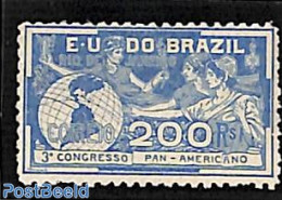 Brazil 1906 200R, Stamp Out Of Set, Unused (hinged), Various - Globes - Unused Stamps