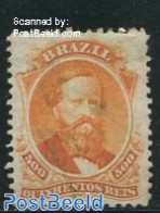 Brazil 1866 500R Gold-yellow, Used, Small Brown Spot, Used - Gebruikt