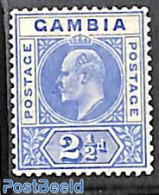 Gambia 1904 2.5d , WM Multiple Crown-CA, Stamp Out Of Set, Unused (hinged) - Gambia (...-1964)