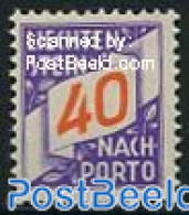 Liechtenstein 1928 40Rp, Postage Due, Stamp Out Of Set, Unused (hinged) - Other & Unclassified