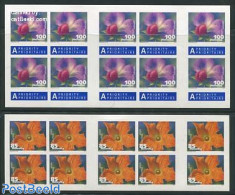 Switzerland 2011 Flowers 2 Booklets, Mint NH, Nature - Flowers & Plants - Stamp Booklets - Ongebruikt