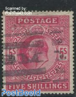 Great Britain 1902 5Sh, Used, Used - Oblitérés