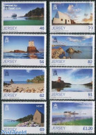 Jersey 2014 Seasons, Summer 8v, Mint NH, Transport - Various - Ships And Boats - Lighthouses & Safety At Sea - Barcos