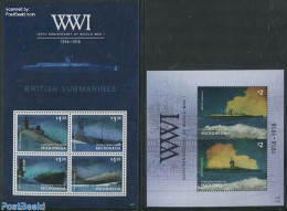 Micronesia 2014 Submarines 2 S/s, Mint NH, History - Transport - Ships And Boats - World War I - Schiffe