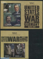 Saint Vincent & The Grenadines 2014 Canouan, World War I, US Declares War Against Germany 2 S/s, Mint NH, History - Na.. - WO1