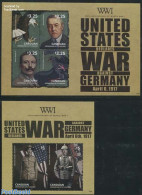 Saint Vincent & The Grenadines 2014 Canouan, World War I, US Declares War Against Germany 2 S/s, Mint NH, History - Na.. - Guerre Mondiale (Première)