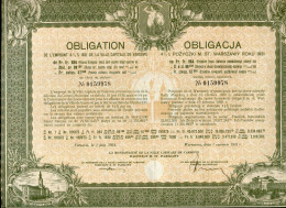 4 1/2% Obligation De La VILLE De VARSOVIE De 1931 - Bank En Verzekering