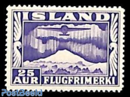 Iceland 1934 25A, Perf. 14, Stamp Out Of Set, Unused (hinged), Transport - Ongebruikt