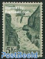 Iceland 1956 5Kr, Stamp Out Of Set, Mint NH, Nature - Water, Dams & Falls - Ongebruikt