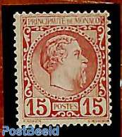 Monaco 1885 15c, Stamp Out Of Set, Unused (hinged) - Unused Stamps