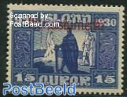 Iceland 1930 15A, On Service, Stamp Out Of Set, Unused (hinged) - Andere & Zonder Classificatie