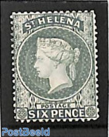 Saint Helena 1884 6p Grey, Stamp Out Of Set, Unused (hinged) - Saint Helena Island
