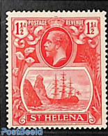 Saint Helena 1923 1.5p, Carmine, Stamp Out Of Set, Unused (hinged), Transport - Ships And Boats - Schiffe