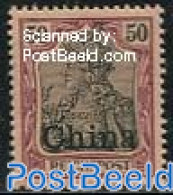 China (before 1949) 1901 German Post, 50pf, Stamp Out Of Set, Unused (hinged) - Other & Unclassified