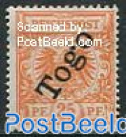 Germany, Colonies 1897 Togo, 25pf, Stamp Out Of Set, Unused (hinged) - Other & Unclassified
