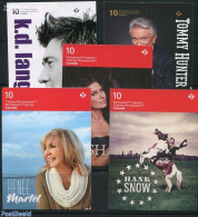 Canada 2014 Canadian Country Artists 5 Booklets S-a, Mint NH, Performance Art - Music - Popular Music - Stamp Booklets - Ungebraucht