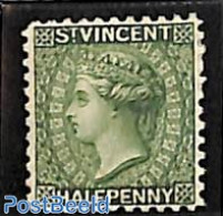 Saint Vincent 1882 1/2p, Perf. 12, Stamp Out Of Set, Unused (hinged) - St.Vincent (1979-...)