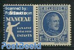 Belgium 1927 1.75Fr + Sirop Manceau Tab, Mint NH - Neufs