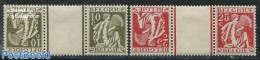 Belgium 1929 Defiitives 2 Tete-Beche Gutterpairs, Unused (hinged) - Ungebraucht