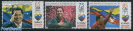 Cuba 2014 Hugo Chavez 3v, Mint NH, History - Politicians - Ungebraucht