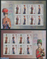 China People’s Republic 2003 Statues 2 M/ss, Mint NH, Various - Costumes - Nuovi