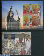 Gambia 2014 Canonization Of Pope John Paul II, 2 S/s, Mint NH, Religion - Pope - Religion - Pausen