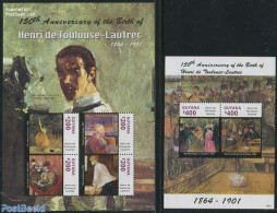 Guyana 2014 Toulouse-Lautrec 2 S/s, Mint NH, Art - Henri De Toulouse-Lautrec - Paintings - Guyana (1966-...)