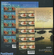 Guernsey 2005 Europa, Gastronomy 2 M/ss, Mint NH, Health - History - Transport - Food & Drink - Europa (cept) - Ships .. - Levensmiddelen