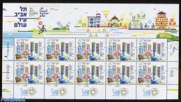Israel 2014 Tel Aviv Global City M/s, Mint NH - Unused Stamps (with Tabs)