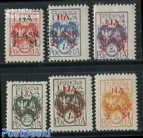 Lithuania 1921 Central Lithuania, NA SLASK Overprints 6v, Unused (hinged) - Lithuania