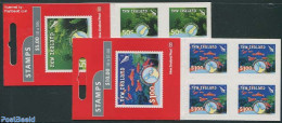 New Zealand 2008 Underwater Reefs 2 Booklets, Mint NH, Nature - Sport - Fish - Shells & Crustaceans - Diving - Stamp B.. - Unused Stamps