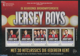 Netherlands - Personal Stamps TNT/PNL 2014 Jersey Boys 5v M/s, Mint NH, Performance Art - Music - Musique