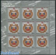 Russia 2011 75 Years Traffic Police M/s, Mint NH, History - Transport - Coat Of Arms - Automobiles - Traffic Safety - Auto's
