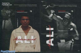 Saint Vincent & The Grenadines 2014 Mustique, Muhammad Ali 2 S/s, Mint NH, Sport - Boxing - Sport (other And Mixed) - Boksen