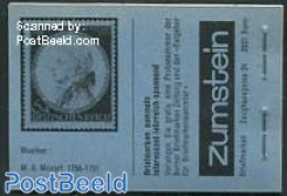 Switzerland 1980 Folklore Booklet, Blue Cover, Sieger/Lindner/Mozart D, Mint NH, Performance Art - Various - Amadeus M.. - Unused Stamps