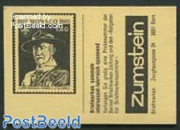 Switzerland 1984 Folklore Booklet, Chromeyellow, Monaco Baden-powell, Mint NH, Sport - Various - Scouting - Stamp Book.. - Ungebraucht