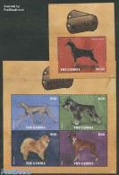 Gambia 2014 Dogs 2 S/s, Mint NH, Nature - Dogs - Gambie (...-1964)